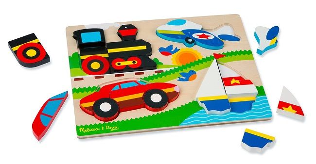 Melissa &amp; Doug Chunky Jigsaw Puzzle - Vehicles