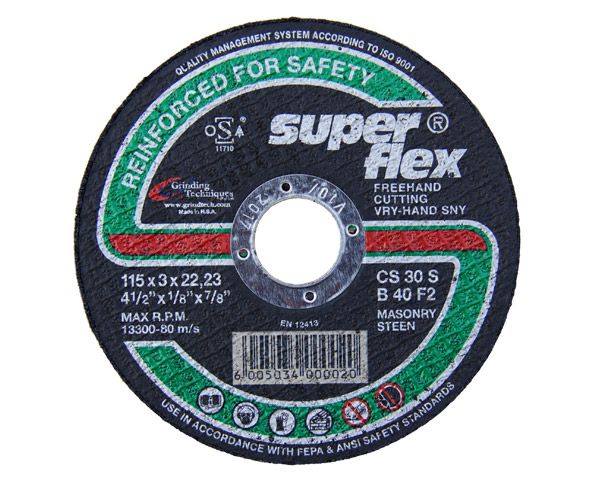 Grinding Techniques - Superflex - Masonry Cutting Disc - 23cm