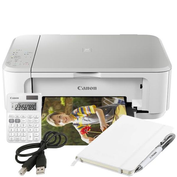Canon PIXMA MG3640 A4 3-in1 Wi-Fi Inkjet Printer White Bundle