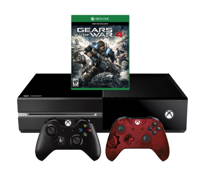 Xbox One 500GB + Gears of War 4 + GOW Red Wireless Controller