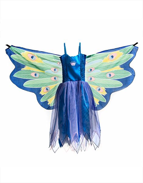 Dreamy Dress Ups Dress with Wing - Peacock