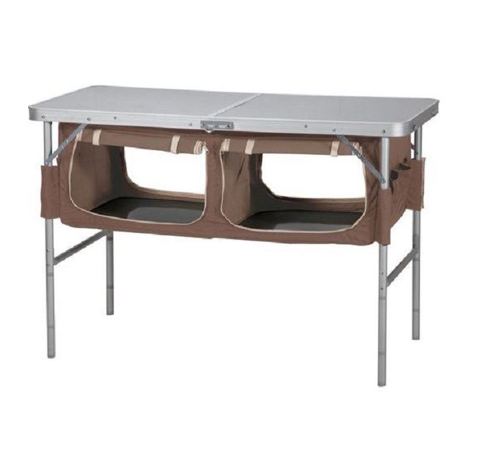 oztrail folding table with storage