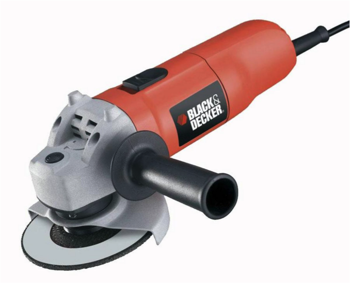 BLACK+DECKER - 710W Small Angle Grinder 115mm