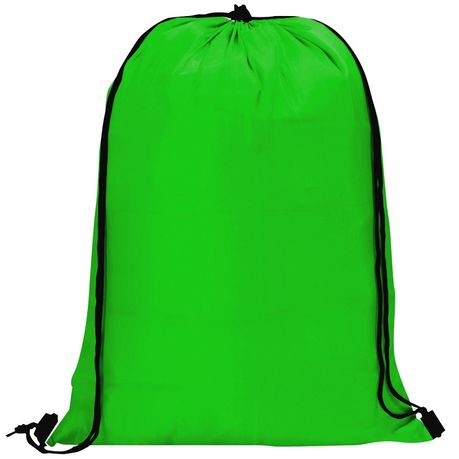 lime green drawstring bag