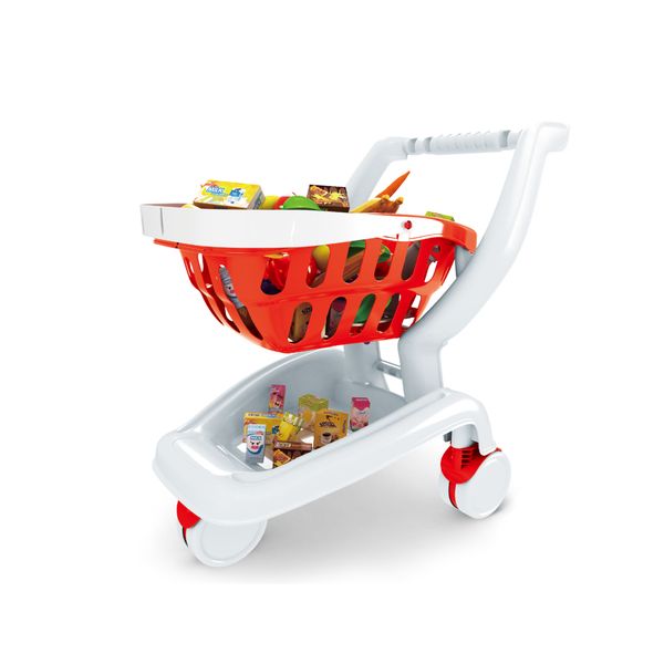 Jeronimo 2 in 1 Toy Shopping Cart - Red and White