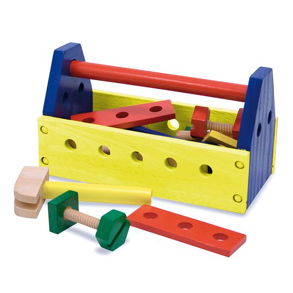 Jeronimo Wooden Tool Box - Multicolour