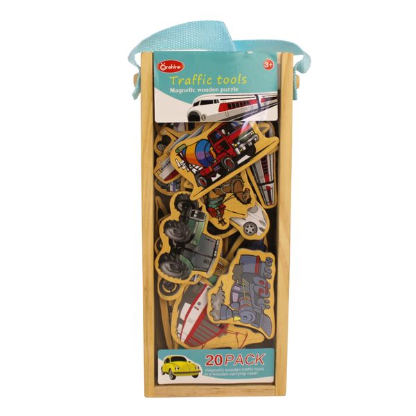 Jeronimo Wooden Magnets - Traffic