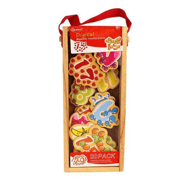 Jeronimo Wooden Magnets - Numbers
