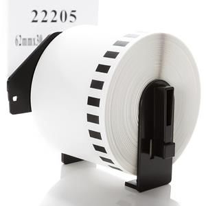 Base+rollos De Etiquetas Dk22205, 62mm X 30,48mts