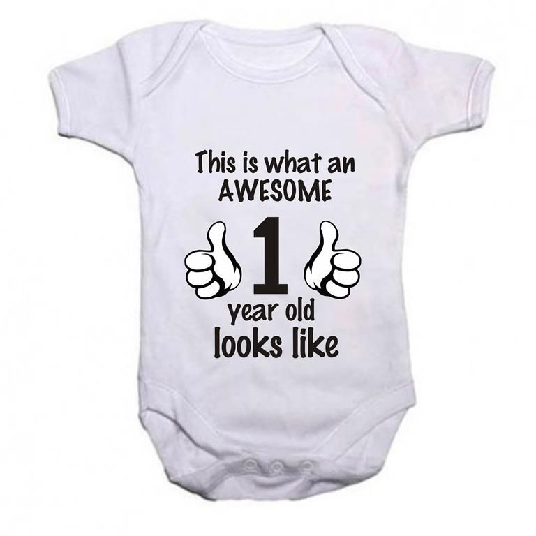 Noveltees ZA Unisex This Is What An Awesome 1 Year Old Looks Like ...