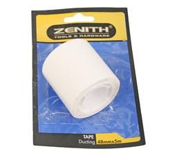 Tape Ducting White 48mmx5m - 3 Pack