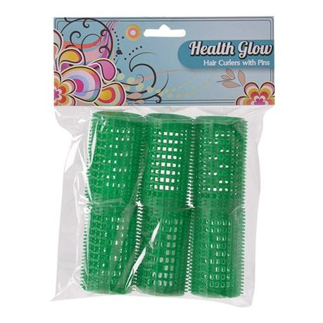 Bulk Pack 2 x Plastic Hair Curlers 6pc Large Green Pack of 6 | Buy Online  in South Africa 
