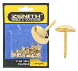 Nails Chair 11x16mm Brass 35pc - 2 Pack