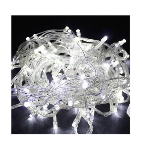  LED String Decorative Wedding Christmas Party Fairy Lights 10M Extendable-White