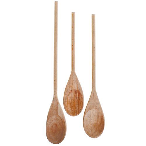Bulk Pack 2 x Hillhouse Wooden Mixing Spoon Set 25,31 & 35cm Shop