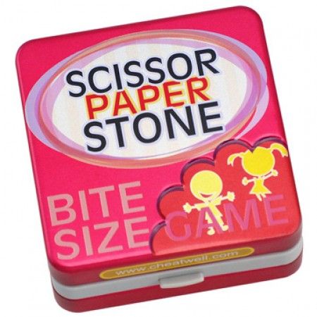 Bite Size Tin Games - Scissor Paper Stone