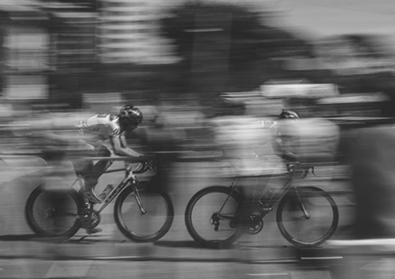 workART Curated Photographic Canvas - Cycling Blurr by Maico Amorim