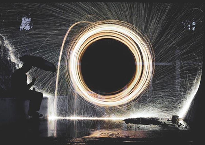 workART Curated Photographic Canvas - Light Show by Kamesh Vedula
