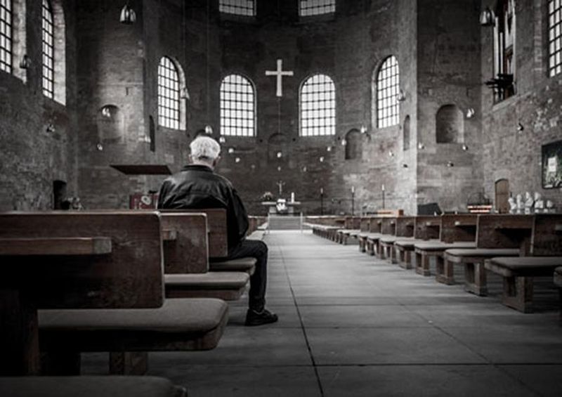 workART Curated Photographic Canvas - Church Solitude by Stefan Kunze