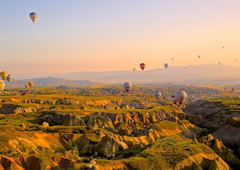 workART Curated Photographic Canvas - Hot Air Balloons by Daniela Cuevas