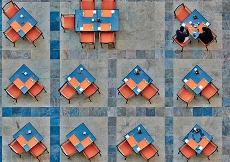 workART Curated Photographic Canvas - The Chess Table by 1x Com
