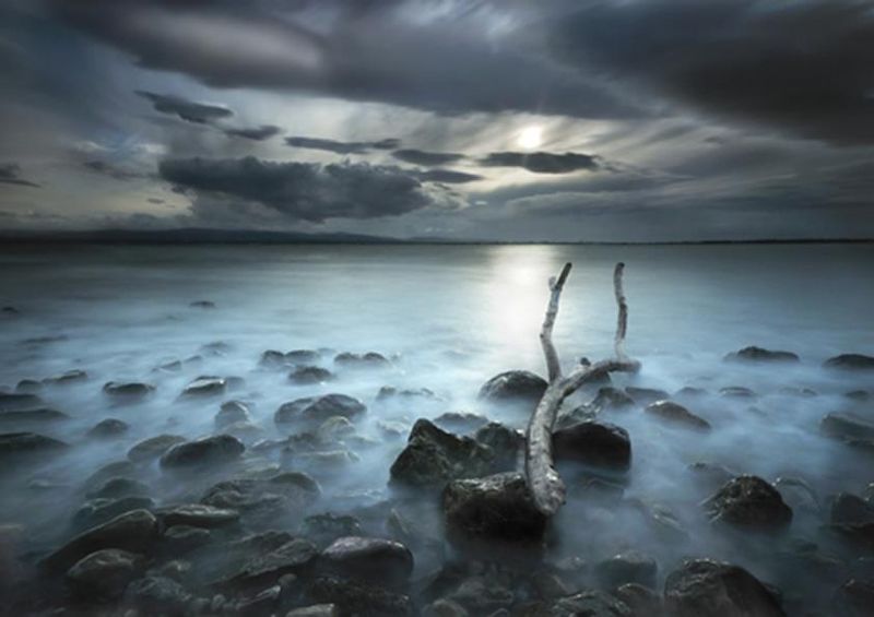 workART Curated Photographic Canvas - Moon land by Martin Marcisovsky