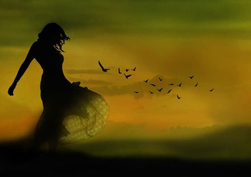 workART Curated Photographic Canvas - Skirt Silhouette by Leyla Emektar