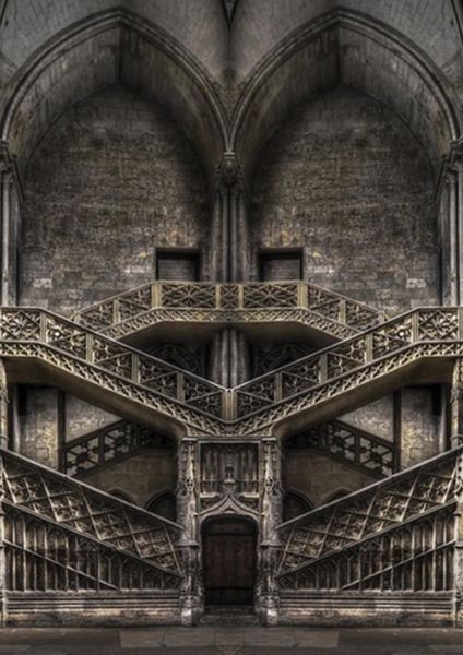 workART Curated Photographic Canvas - Tribute to Escher by Jacek Stefan