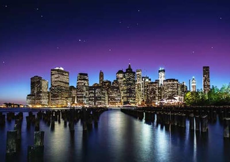 workART Curated Photographic Canvas - New York Sky Line by Nanouk el Gamal