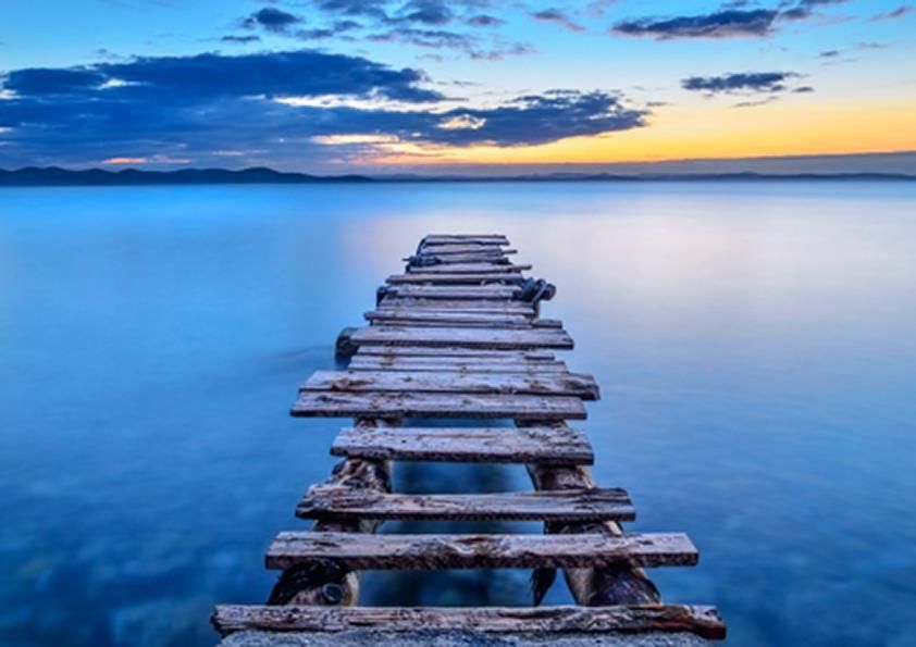 Workart Curated Photographic Canvas - Pier By Srecko Jubio 