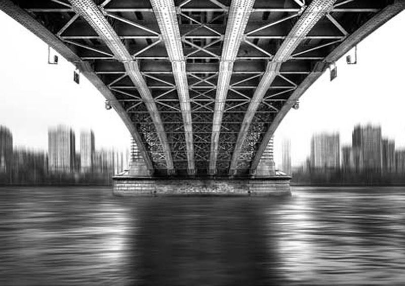workART Curated Photographic Canvas - Bridge to Another World by Em Photos