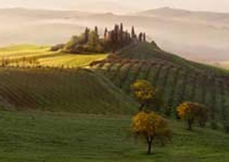 workART Curated Photographic Canvas - Tutte le Strade Portano a Belvedere by Margarita Chernilova