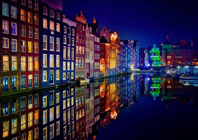 workART Curated Photographic Canvas - Amsterdam by Juan de Pablo