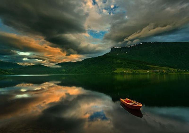 workART Curated Photographic Canvas - Boat by Browko