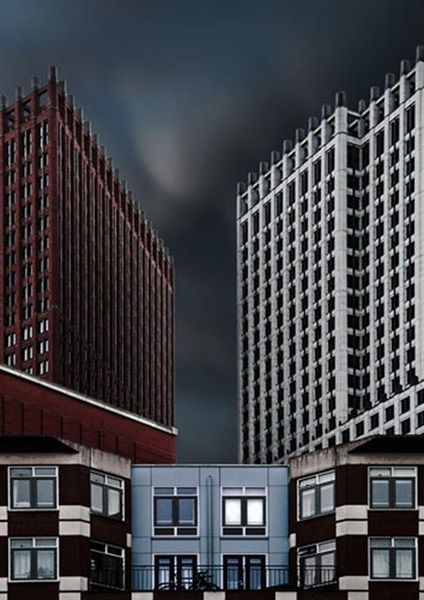 workART Curated Photographic Canvas - The Purple House by Gilbert Claes