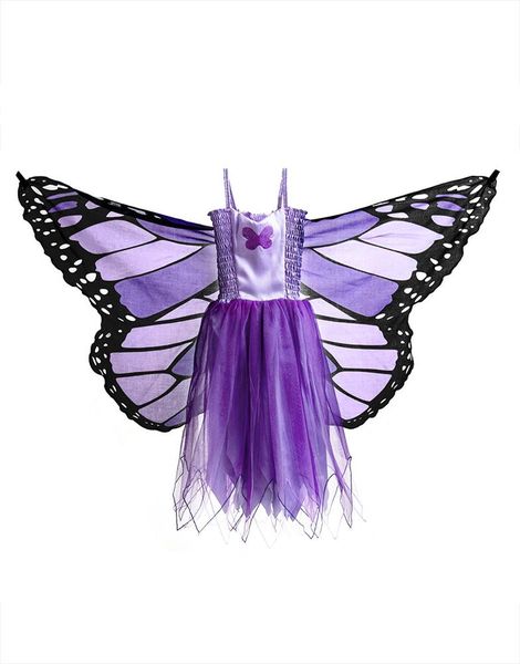 Dreamy Dress Ups Dress with Wing - Purple Monarch