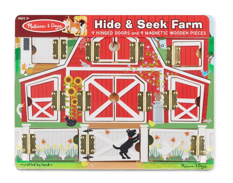 Melissa &amp; Doug Magnetic Farm Hide &amp; Seek Board