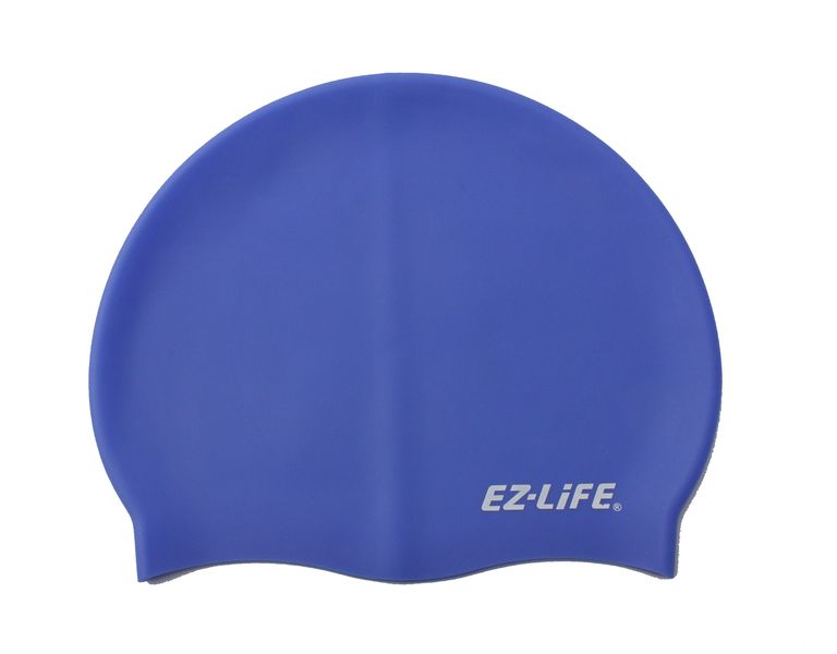 Senior Silicone Swim Cap - Blue