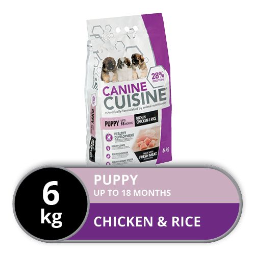 Canine Cuisine - Chicken &amp; Rice - Puppy 6kg