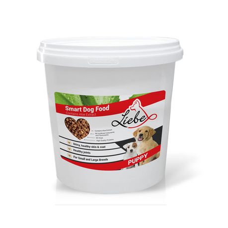 Liebe Smart Dog Food With Aloe Puppy 8Kg Bucket Shop Today