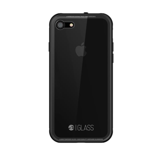 SwitchEasy Glass metal Frame Case for Apple iPhone 7 - Stealth Black