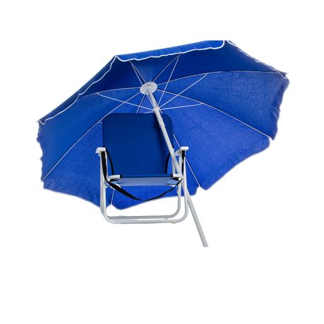 Eco Beach Chair And Umbrella Combo Set Blue Online In South Eco Beach Chair And Umbrella Combo Set Blue