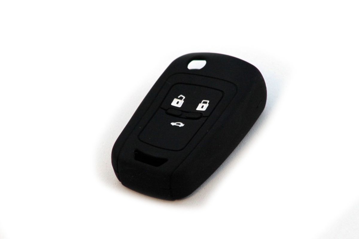 Silicone Car Key Protector Chevrolet 3 Button (Black) Shop Today