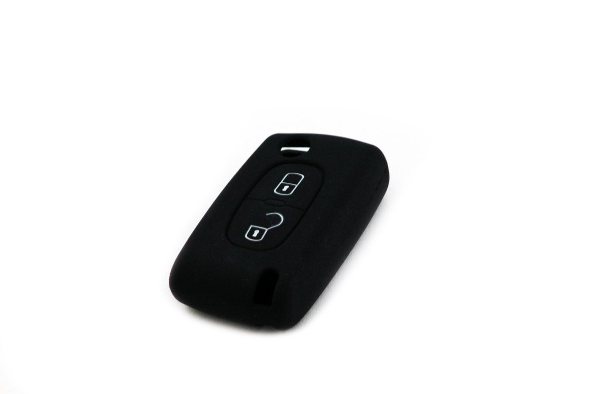 Silicone Car Key Protector - Peugeot / Citroen 2 Button (Black) | Shop ...