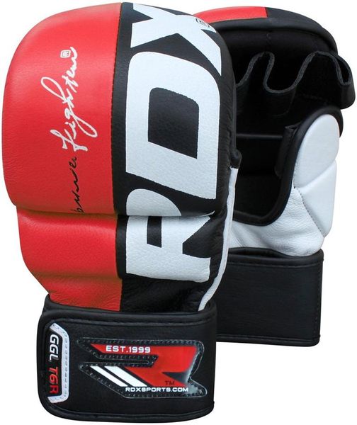 RDX T6 Rex Grappling Glove - Red (Size: Small)