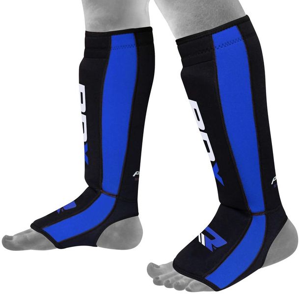 RDX Neoprene Shin Instep - Red &amp; Black