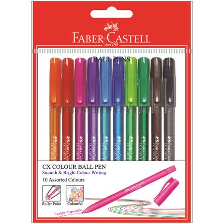 coloured ballpoint pens