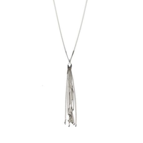 sterling silver tassel necklace