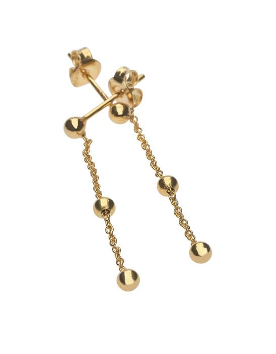 9ct-925 Gold Fusion Ball & Chain Earrings | Buy Online in South Africa ...