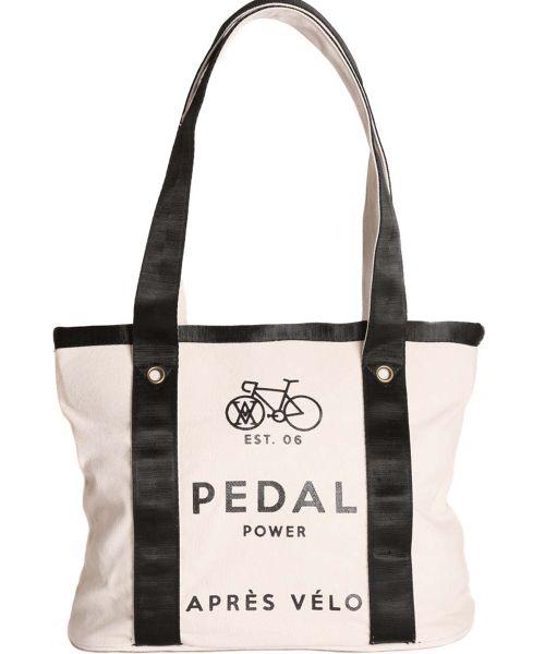 Apres Velo Pedal Power Ladies Tote Bag in Beige